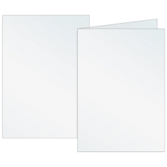 Klappkarten Universalpapier | B6, 200 g/m², perlweiß, 10 Stück