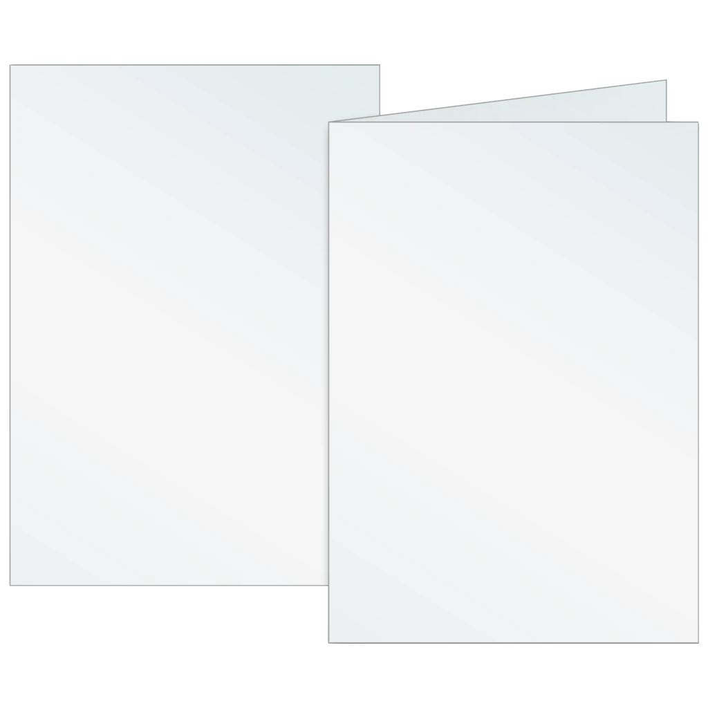 Klappkarten Universalpapier | B6, 200 g/m², perlweiß, 10 Stück