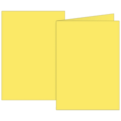 Klappkarten Universalpapier | B6, 200 g/m², gelb, 10 Stück