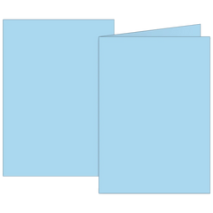 Klappkarten Universalpapier | B6, 200 g/m², hellblau, 10 Stück