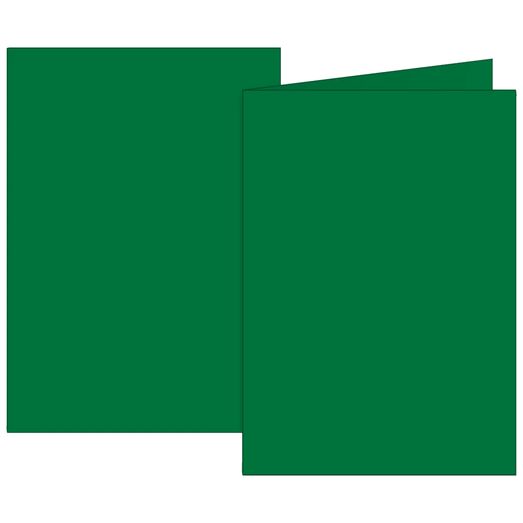 Klappkarten Universalpapier | B6, 200 g/m², dunkelgrün, 10 Stück