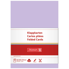 Klappkarten Universalpapier | B6, 200 g/m², flieder, 10 Stück