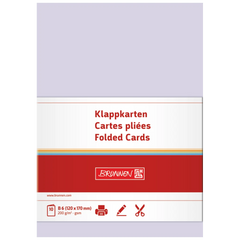 Klappkarten Universalpapier | B6, 200 g/m², lilac, 10 Stück