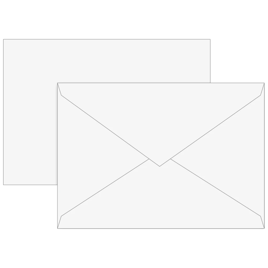 Briefumschläge Universalpapier | B6, 80 g/m², weiß, 10 Stück