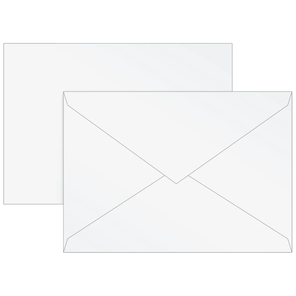 Briefumschläge Universalpapier | B6, 80 g/m², perlweiß, 10 Stück
