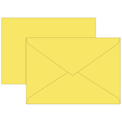 Briefumschläge Universalpapier | B6, 80 g/m², gelb, 10 Stück