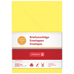 Briefumschläge Universalpapier | B6, 80 g/m², gelb, 10 Stück