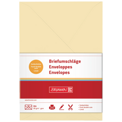 Briefumschläge Universalpapier | B6, 80 g/m², chamois, 10 Stück