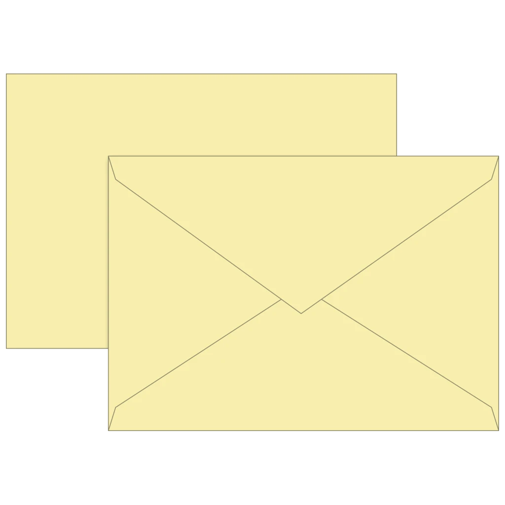 Briefumschläge Universalpapier | B6, 80 g/m², hellgelb