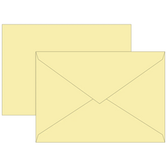 Briefumschläge Universalpapier | B6, 80 g/m², hellgelb
