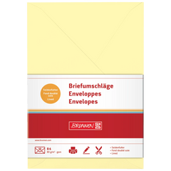 Briefumschläge Universalpapier | B6, 80 g/m², hellgelb