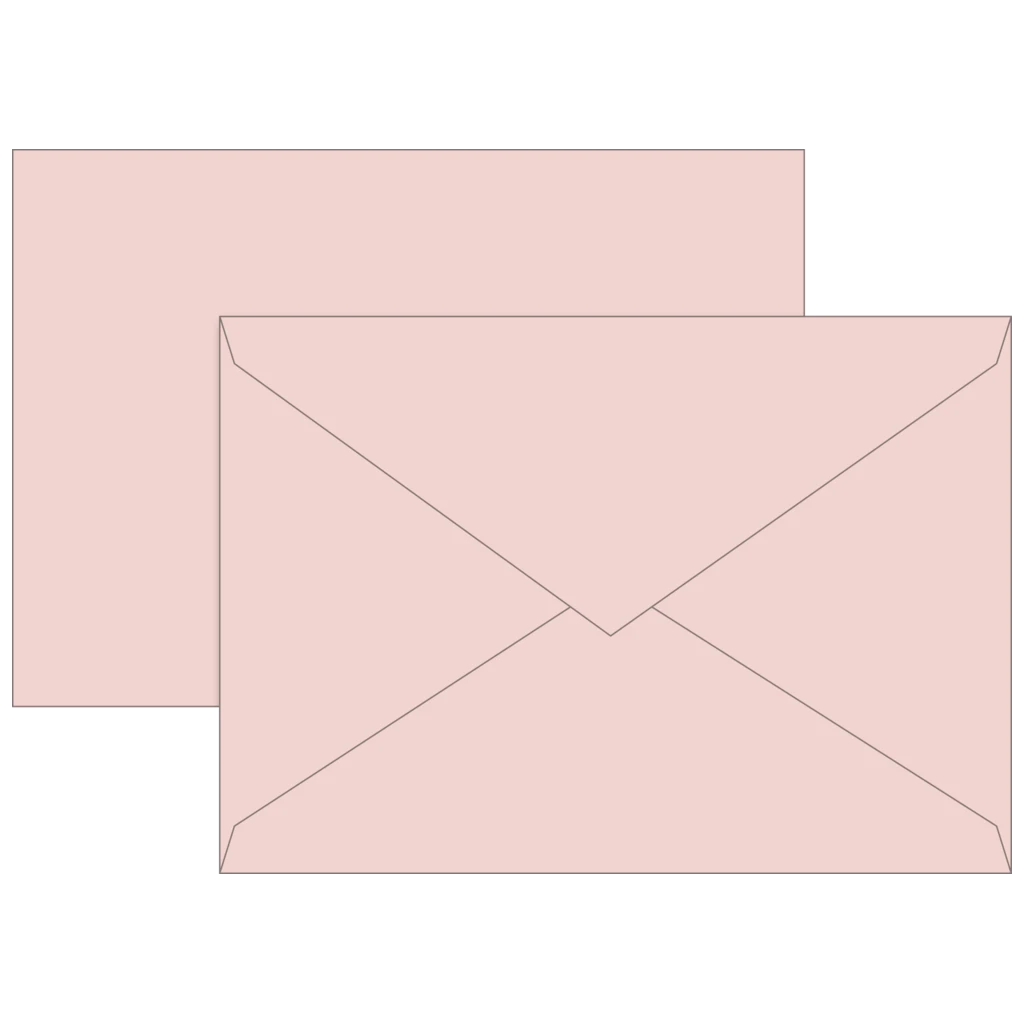 Briefumschläge Universalpapier | B6, 80 g/m², rosé