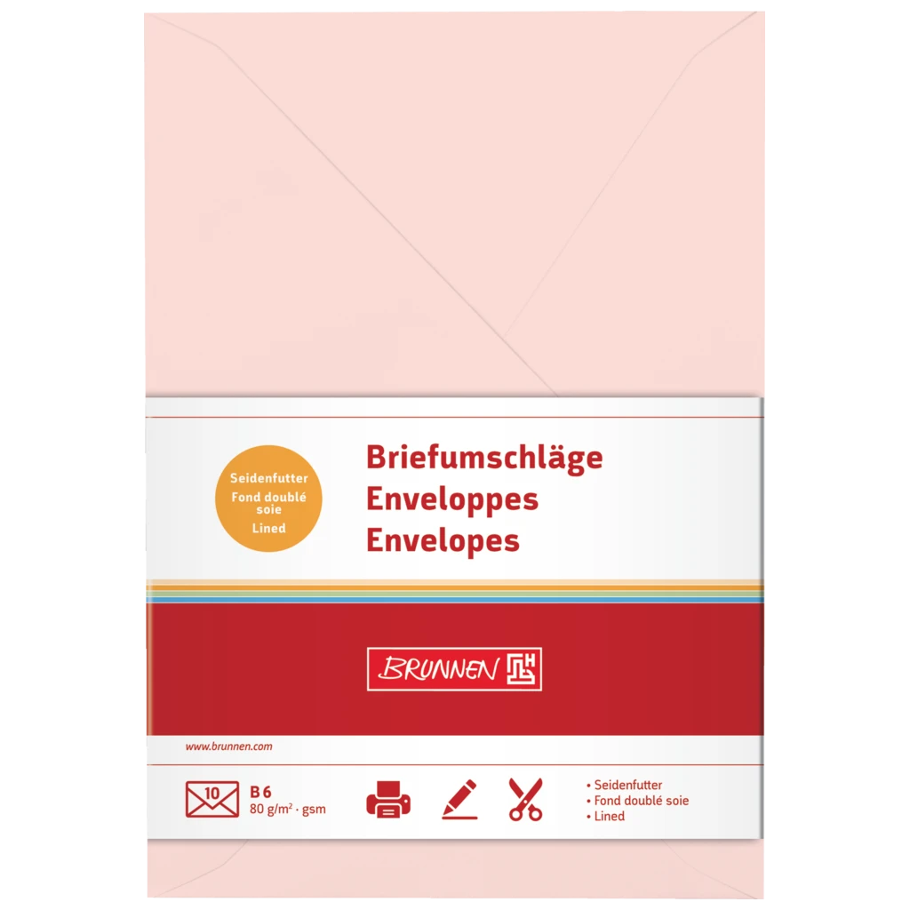 Briefumschläge Universalpapier | B6, 80 g/m², rosé