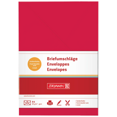 Briefumschläge Universalpapier | B6, 80 g/m², mittelrot, 10 Stück