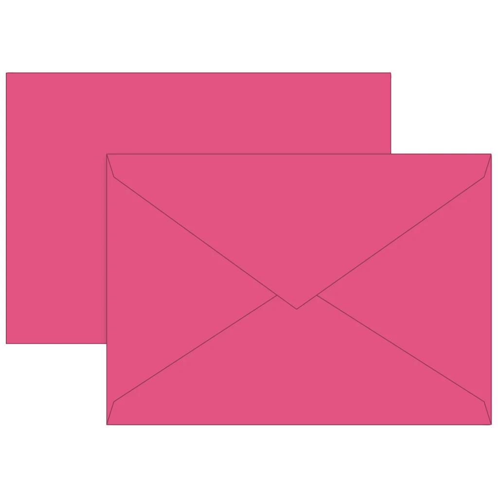 Briefumschläge Universalpapier | B6, 80 g/m², fuchsia, 10 Stück