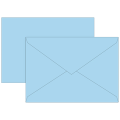 Briefumschläge Universalpapier | B6, 80 g/m², hellblau, 10 Stück