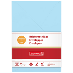 Briefumschläge Universalpapier | B6, 80 g/m², hellblau, 10 Stück
