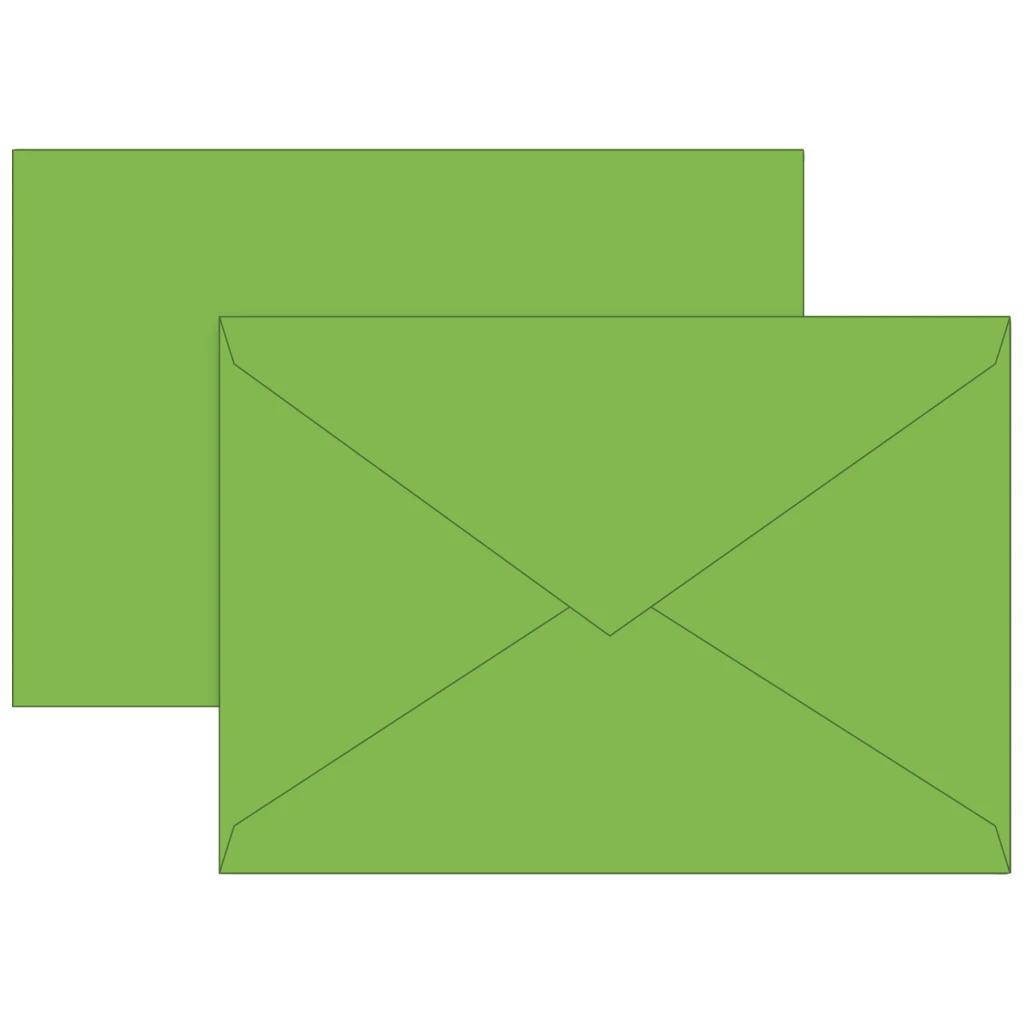 Briefumschläge Universalpapier | B6, 80 g/m², hellgrün, 10 Stück