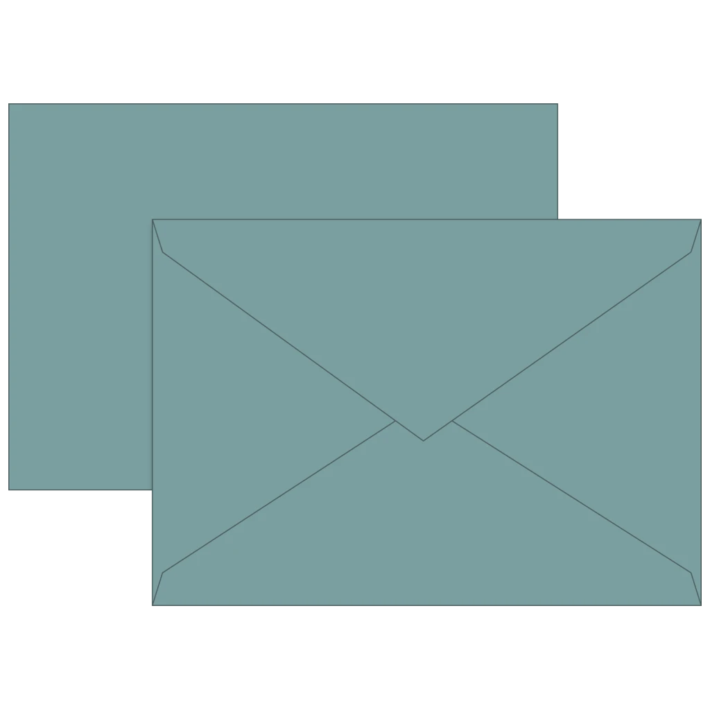 Briefumschläge Universalpapier | B6, 80 g/m², petrol
