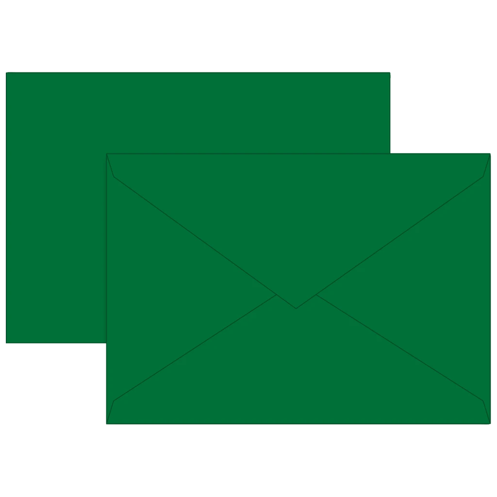 Briefumschläge Universalpapier | B6, 80 g/m², dunkelgrün, 10 Stück