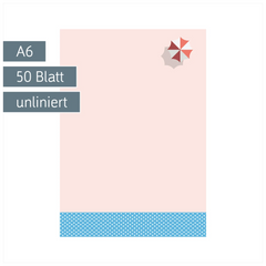 Notizblock Colours of Holiday mit Magnet | A6, unliniert, 50 Blatt