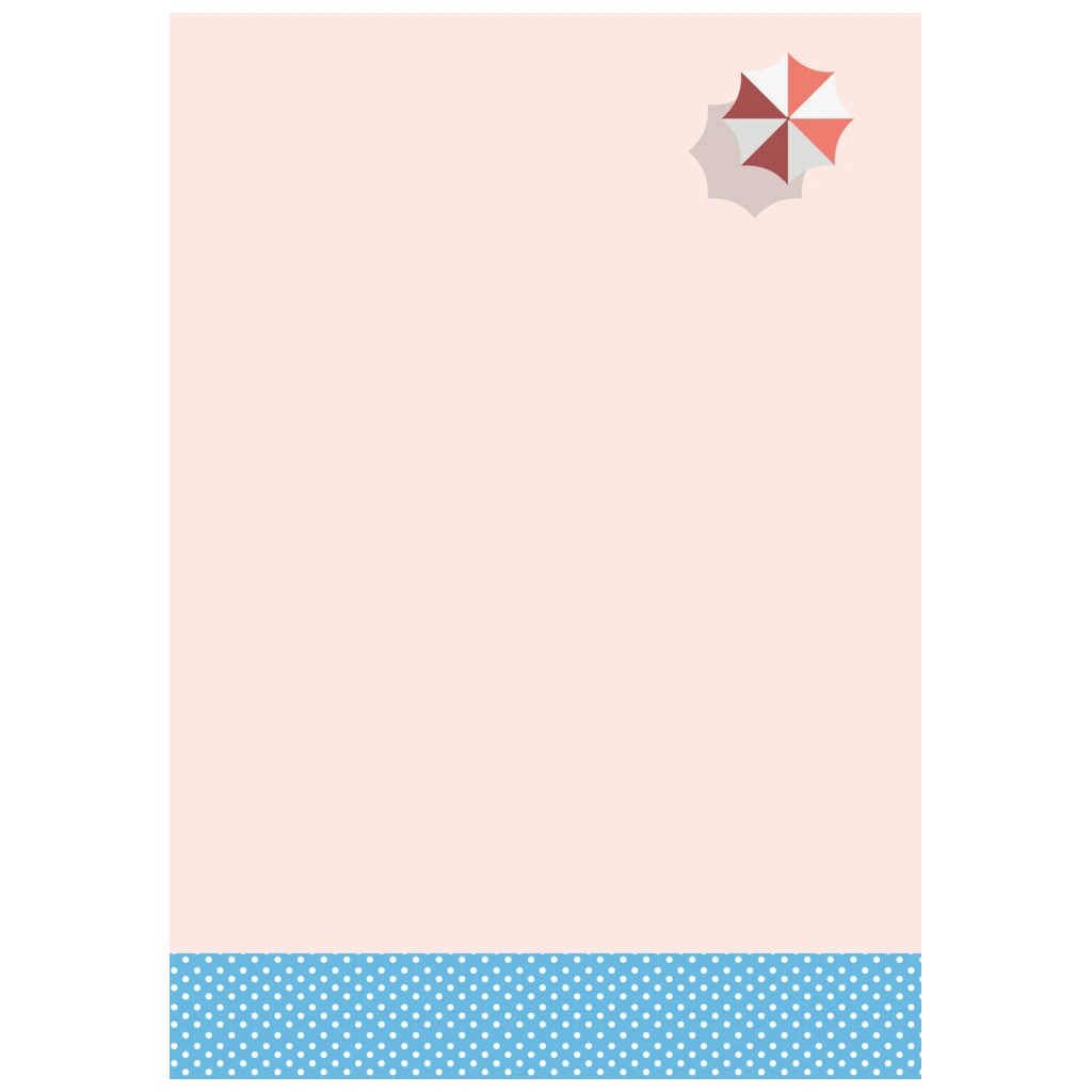 Notizblock Colours of Holiday mit Magnet | A6, unliniert, 50 Blatt