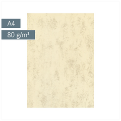 Multifunktionspapier Universalpapier Marmor | A4, 80 g/m², chamois, 50 Blatt