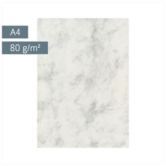 Multifunktionspapier Universalpapier Marmor | A4, 80 g/m², grau, 50 Blatt