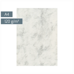 Multifunktionspapier Universalpapier Marmor | A4, 120 g/m², grau, 35 Blatt