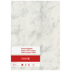 Multifunktionspapier Universalpapier Marmor | A4, 120 g/m², grau, 35 Blatt