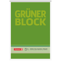 Briefblock „Grüner Block“ | A5, Lineatur 6, 50 Blatt, grün