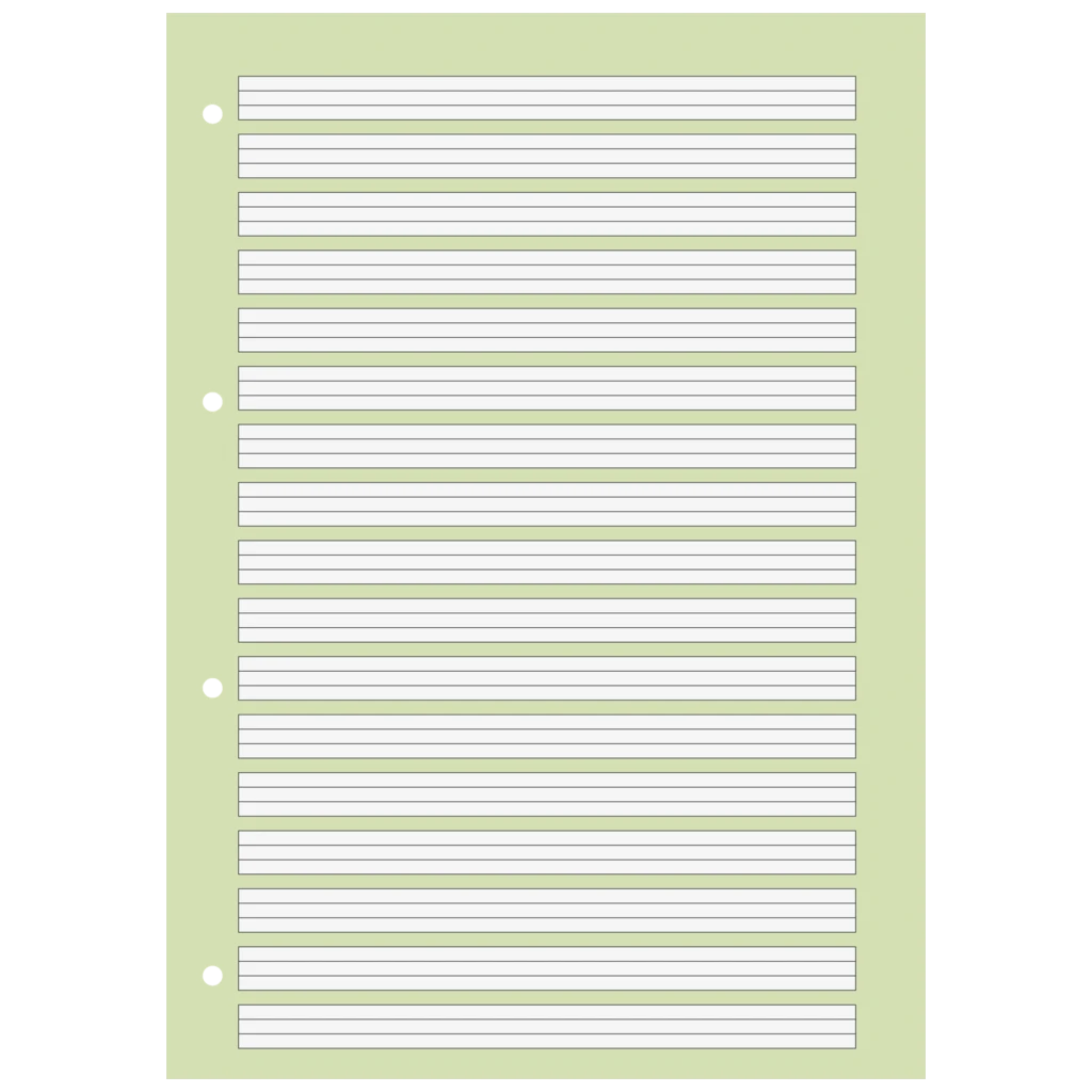 Schulblock Premium | A4, Lineatur 2, 50 Blatt, grün