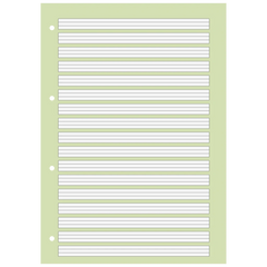 Schulblock Premium | A4, Lineatur 2, 50 Blatt, grün
