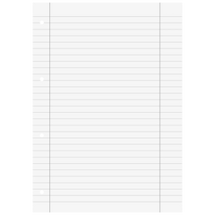 Schulblock Recycling gelocht | A4, Lineatur 27, 50 Blatt, blau