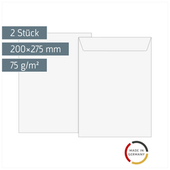 Luftpolstertaschen | 200×275 mm, 14, 75 g/m², weiß, 2 Stück