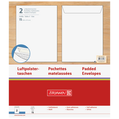 Luftpolstertaschen | 240×275 mm, 15, 75 g/m², weiß, 2 Stück