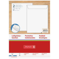 Luftpolstertaschen | 250×350 mm, 17, 75 g/m², weiß, 2 Stück