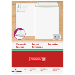 Versandtaschen | 229×324 mm, C4, 120 g/m², weiß, 25 Stück