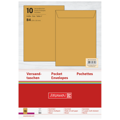 Versandtaschen | 250×353 mm, B4, 110 g/m², braun, 10 Stück