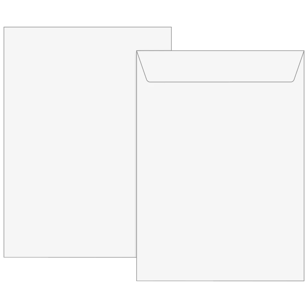 Versandtaschen | 250×353 mm, B4, 120 g/m², weiß, 5 Stück