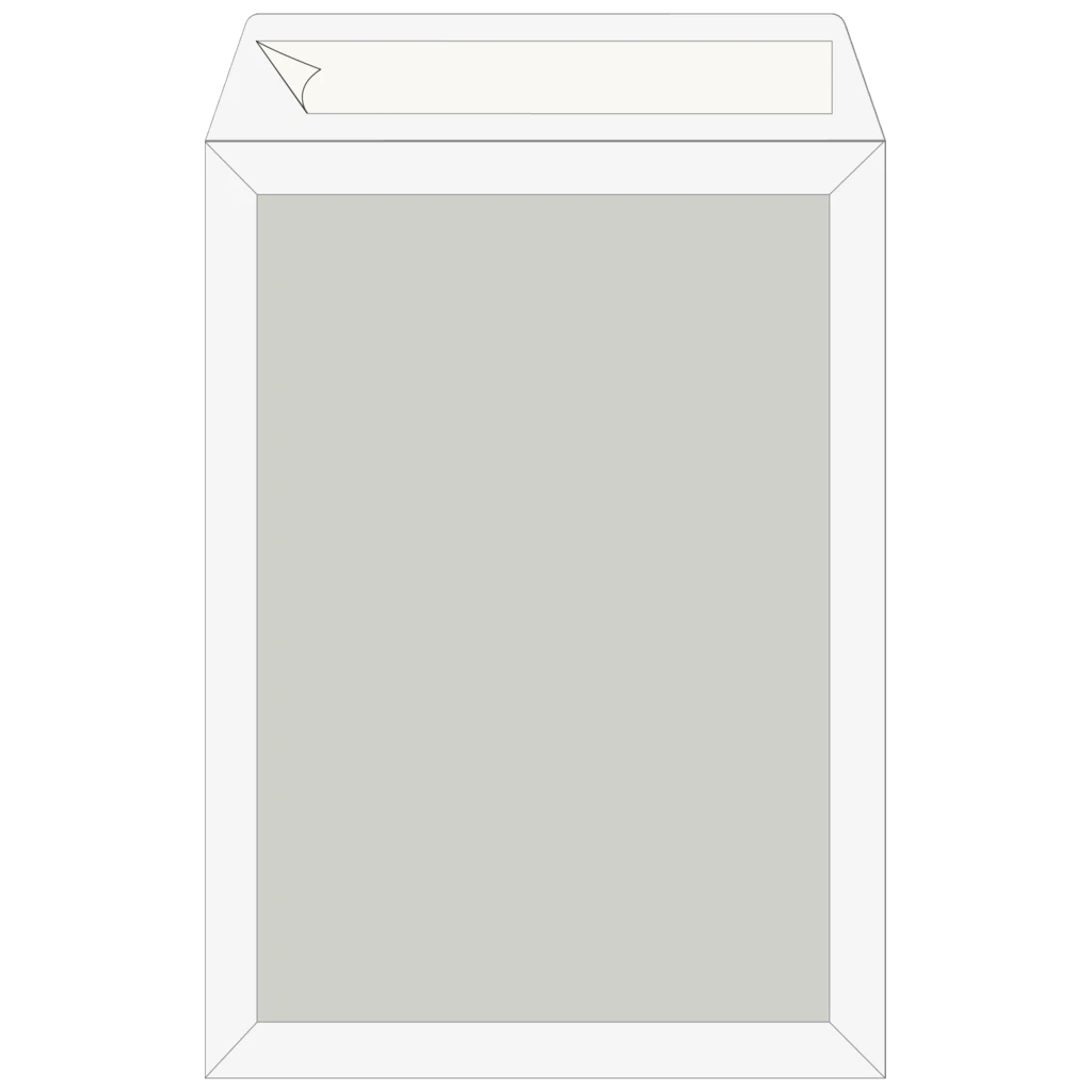 Versandtaschen mit Kartonrückwand | 250×353 mm, B4, 120 g/m², weiß, 5 Stück