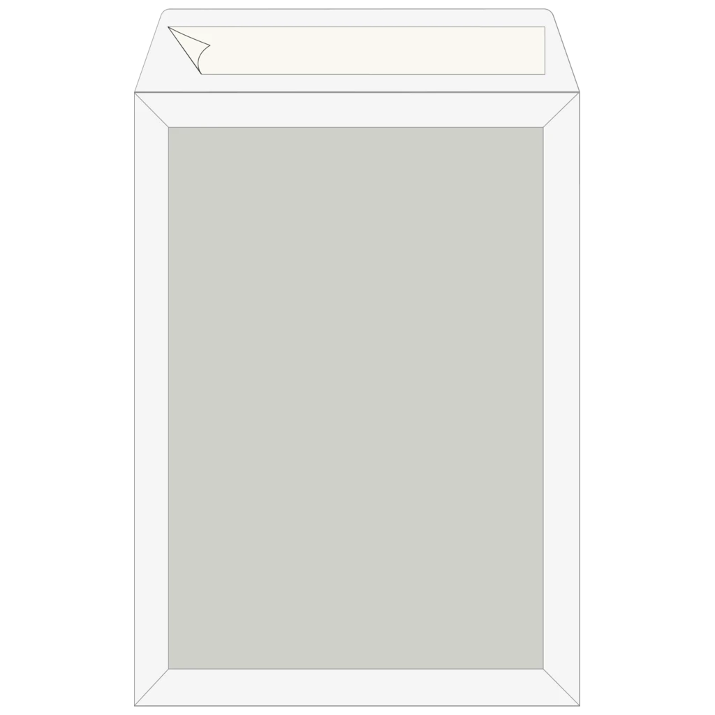 Versandtaschen mit Kartonrückwand | 229×324 mm, C4, 120 g/m², weiß, 5 Stück