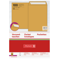 Versandtaschen | 162×229 mm, C5, 70 g/m², braun, 100 Stück