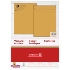 Versandtaschen | 162×229 mm, C5, 70 g/m², braun, 10 Stück