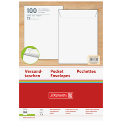 Versandtaschen | 162×229 mm, C5, 90 g/m², weiß, 100 Stück