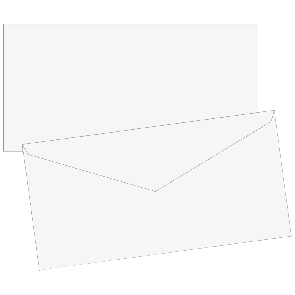 Briefumschläge | 220×110 mm, DIN lang, 75 g/m², weiß, 25 Stück