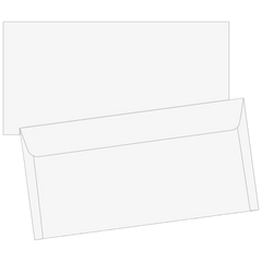 Briefumschläge | 220×110 mm, DIN lang, 75 g/m², weiß, 100 Stück