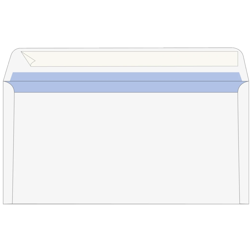 Briefumschläge | 220×110 mm, DIN lang, 75 g/m², weiß, 100 Stück