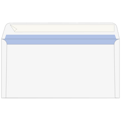 Briefumschläge | 220×110 mm, DIN lang, 75 g/m², weiß, 100 Stück