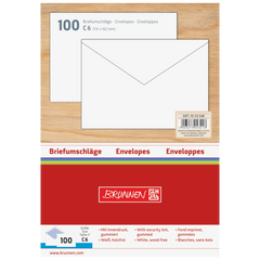 Briefumschläge | 162×114 mm, C6, 75 g/m², weiß, 100 Stück